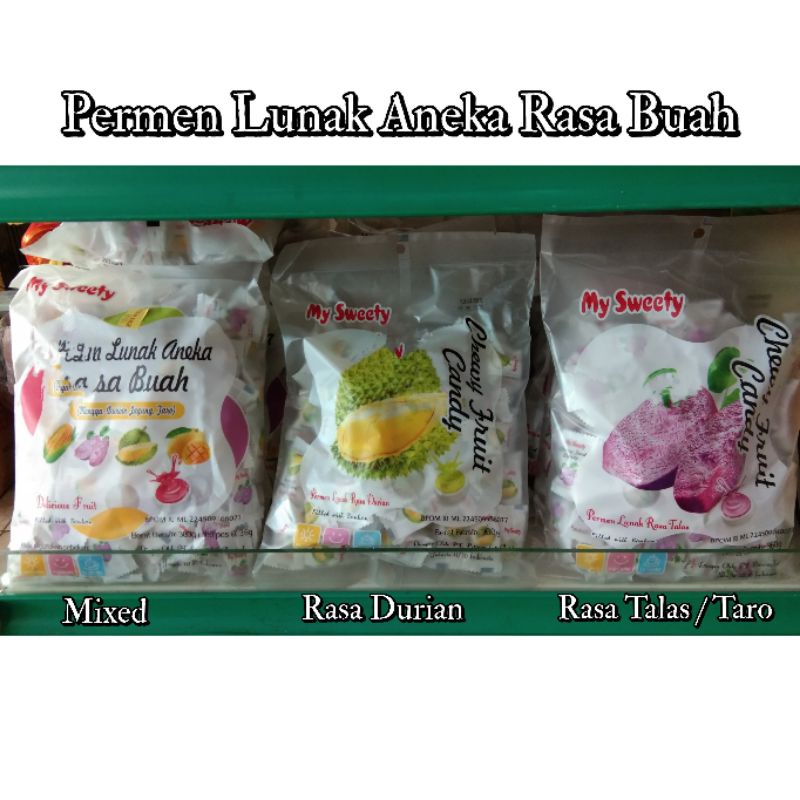 Jual Permen Lunak Aneka Rasa Buah / Fruits Candy / Permen Rasa Buah ...