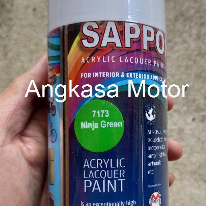 

Cat Semprot NINJA GREEN 7173 HIJAU Sapporo Spray Pylox Pilox 300 ML