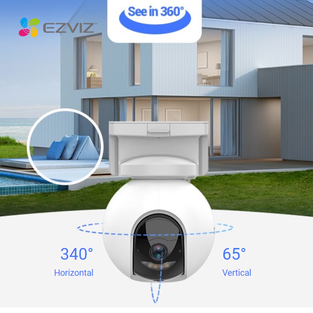 EZVIZ HB8 2K 4MP Pan Tilt Auto Tracking Battery WI-FI Outdoor Camera