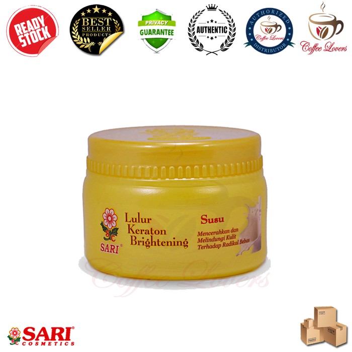 

SARI COSMETICS LULUR KERATON BRIGHTENING SUSU POT JAR 250 GR
