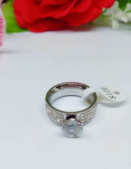 Cincin Titanium Permata 009