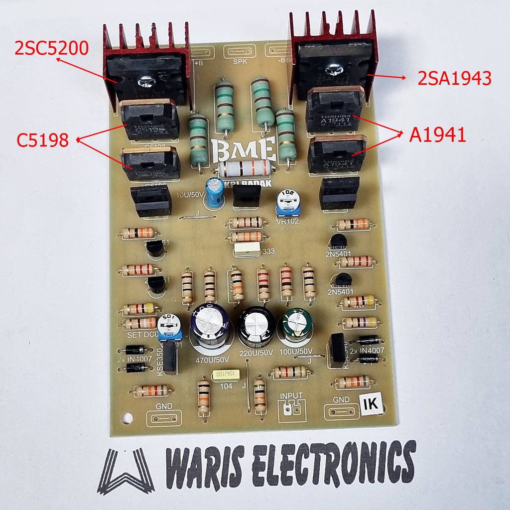 Driver Power Mono Amplifier NKRI Badak Karakter Low BME