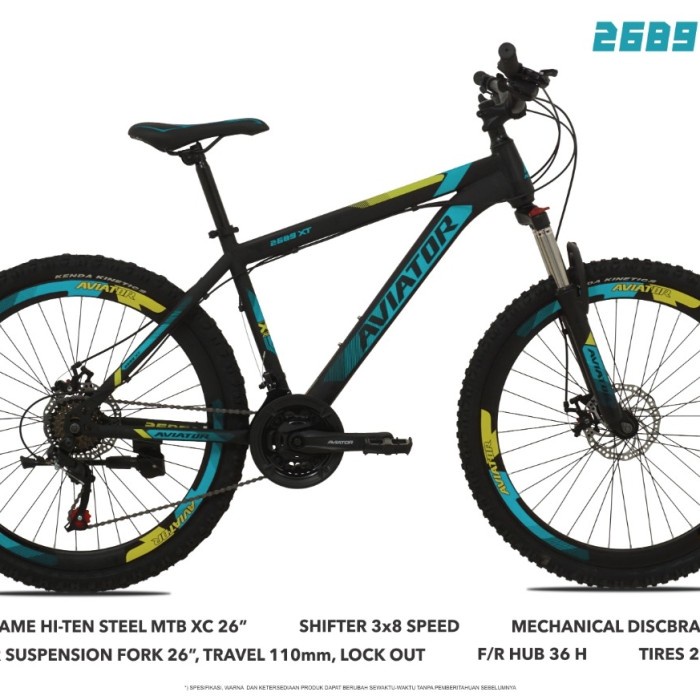 sepeda gunung 26 Aviator 2689 xt vt by Pacific