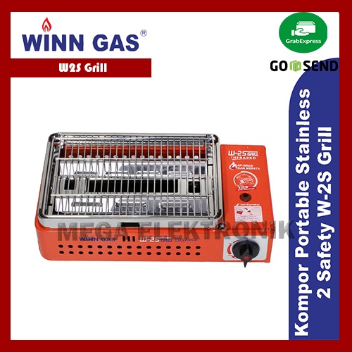Winn Gas W2S Grill Kompor Grill Portable Stainless Safety