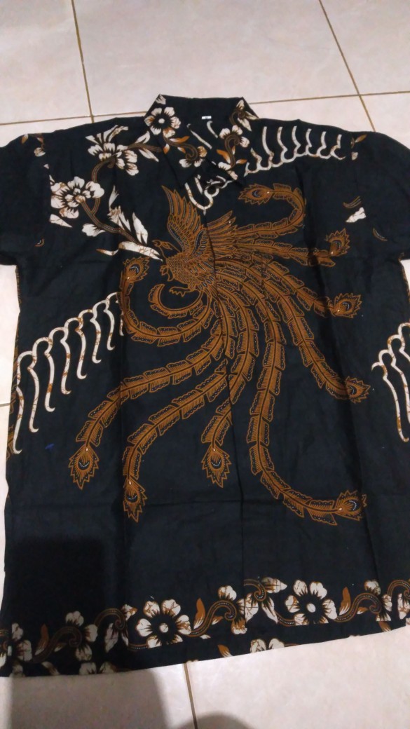 Bswart Batik Hrb026 Kenongo Hem Pendek Padi Pekalongan M L Xl Batik Pria Murah Modern Grosir Batik