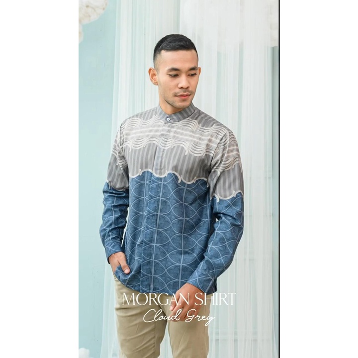 MORGAN SHIRT WEARING KLAMBY CLOUD GREY SIZE M