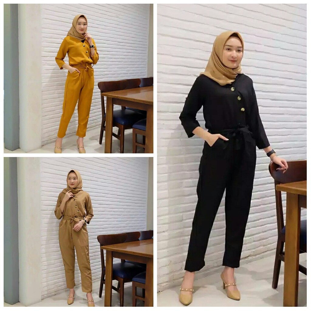 baju jumpsuit shopee