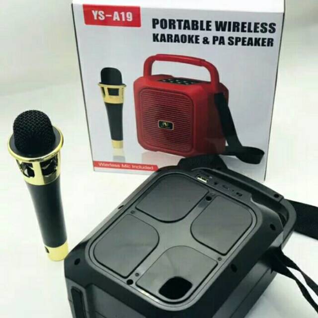 YS-A19 Portable Wireless Karaoke Speaker Alat Karoke Dengan Speaker YS A19