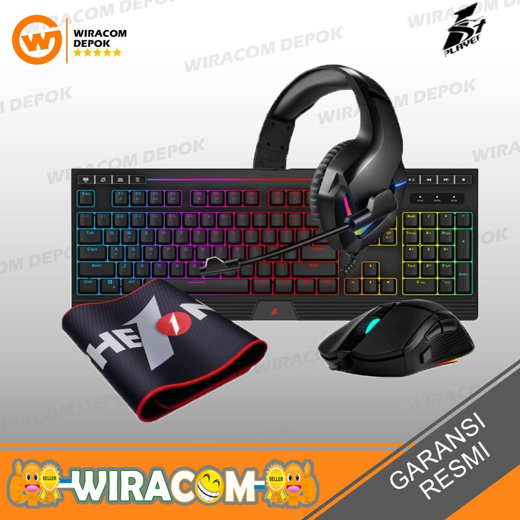 1STPLAYER Gaming DK9.0 Fire Dancing Kit Keyboard + Mouse + Headset
