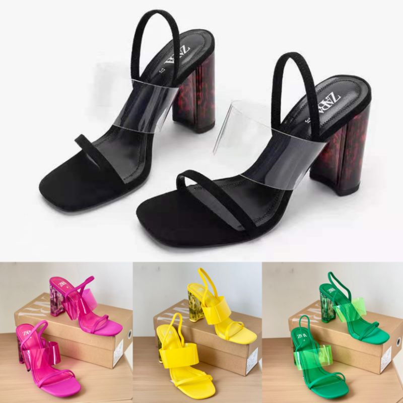 Sepatu Zara Chunky High Heels Shoes