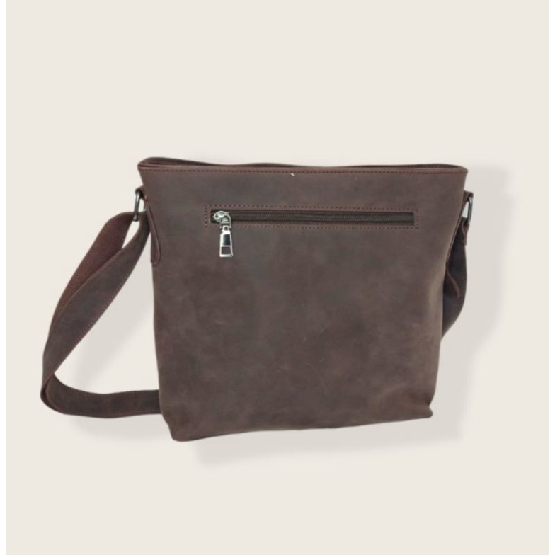 Tas selempang kulit crazy horse Classic vintage