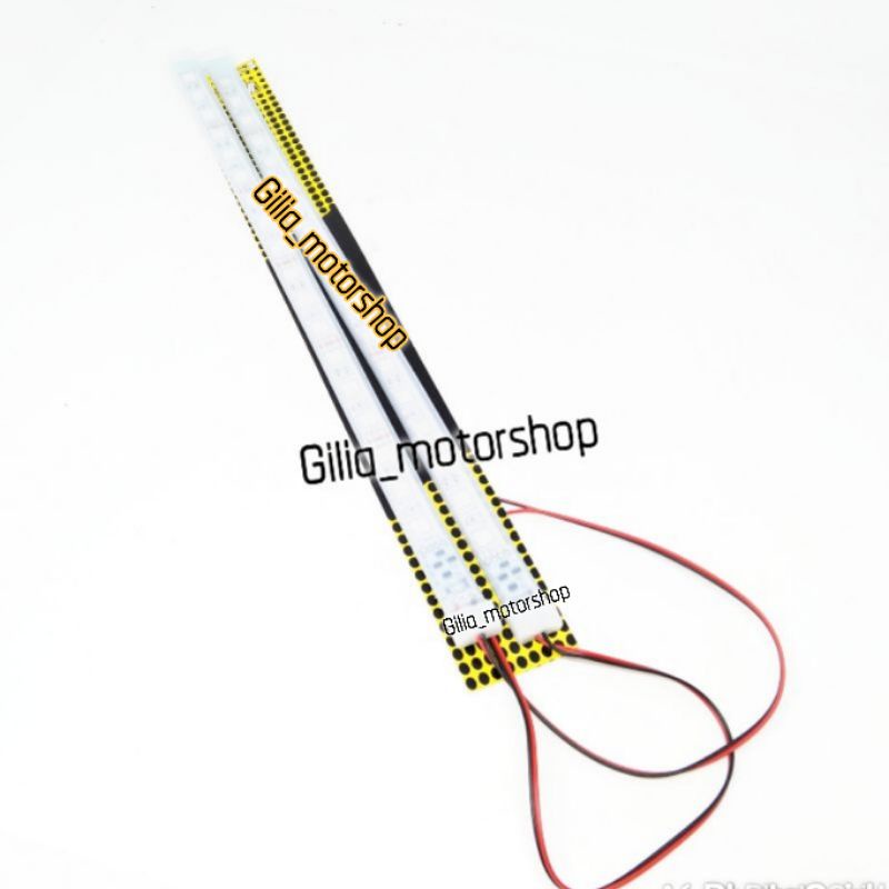 Lampu Kolong /Lampu Strip /lampu List LED 30 Cm Double Isi 2 Protaper Bening Tebal Universal Motor Mobil