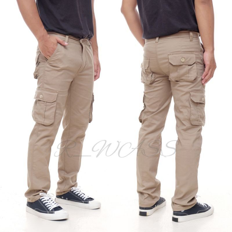 CELANA KEMPOL PANJANG  | CELANA DISTRO PREMIUM | CELANA COWOK CARGO PDL WARNA MOCCA