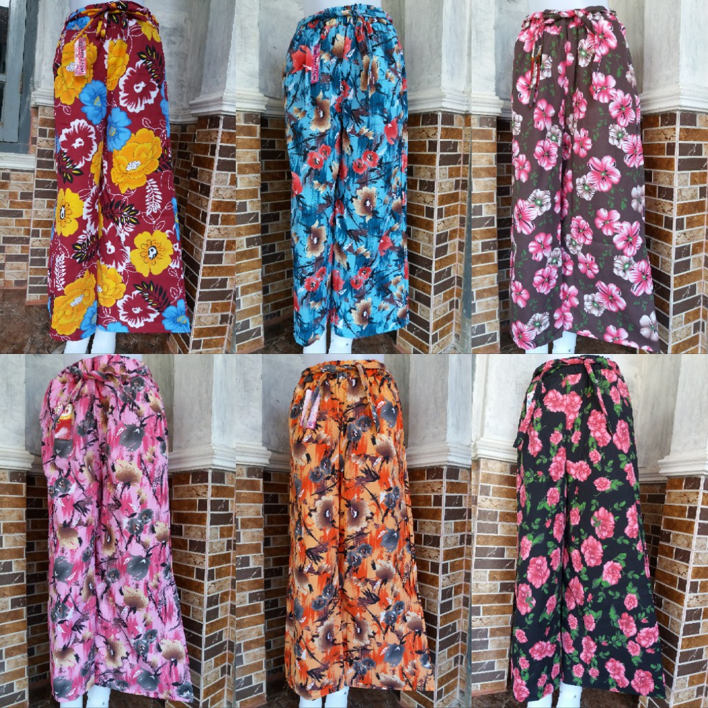KULOT KATUN MOTIF PANJANG WANITA