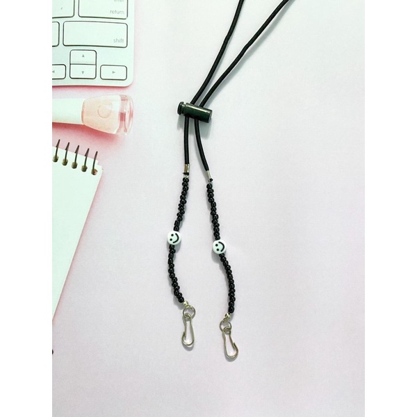 Konektor Masker Strap Mask 2in1 Mutiara Kristal-KSM 16