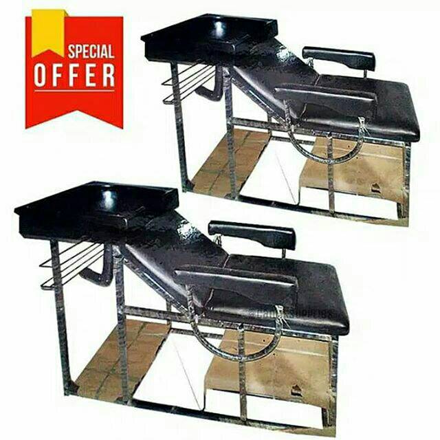 Kursi keramas besi bed keramas salon washbak