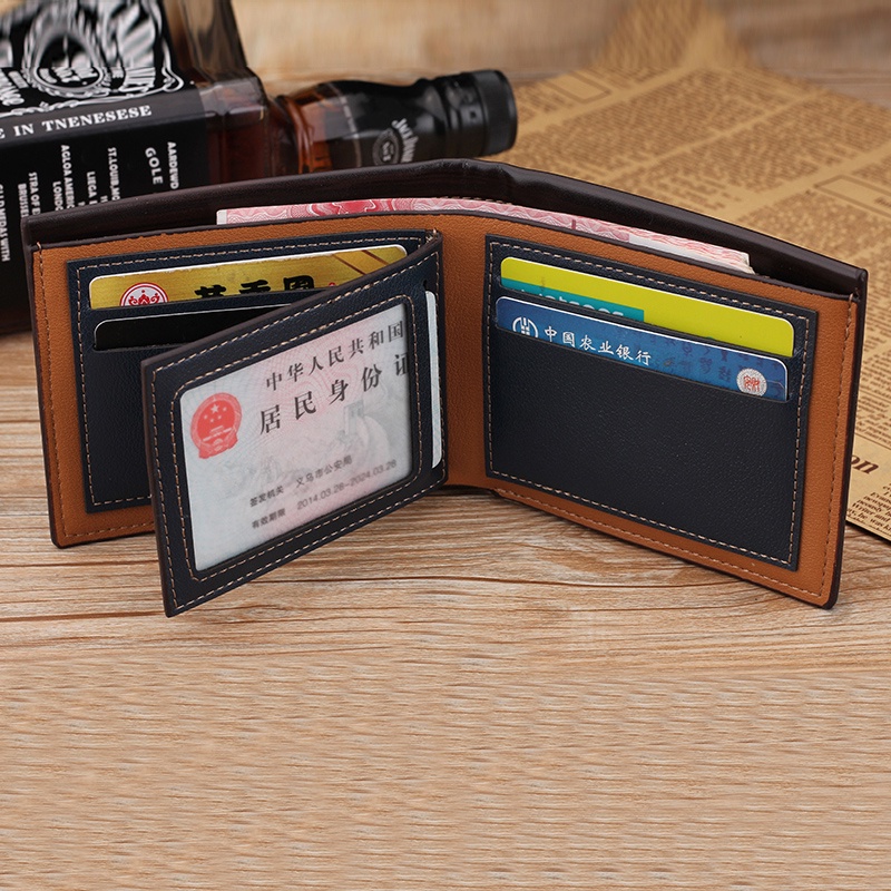 Dompet Lipat Kulit Pria Import Men Fashion Wallet