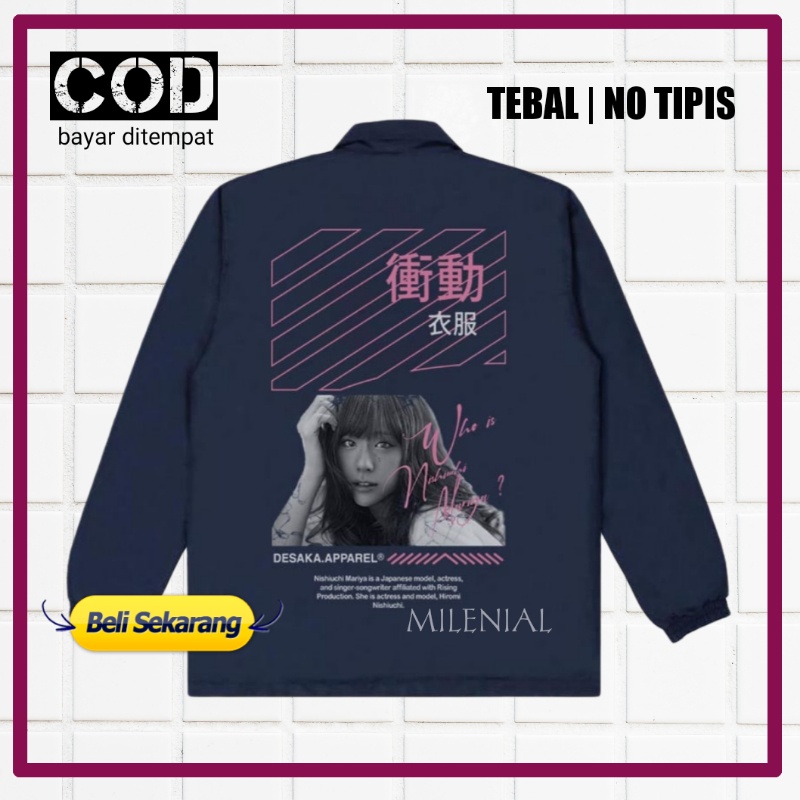 STALKER JAKET COACH JACKET PARASUT CJ ERIGO SALVIO HEXIA DISTRO SUKAJAN JAPAN STYLE PRIA ORIGINAL AN