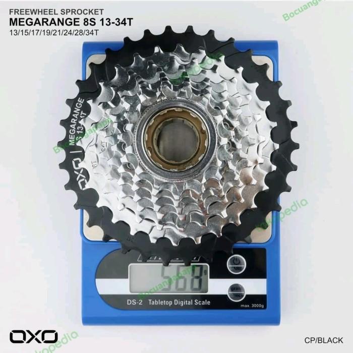 Part Sprocket Drat Ulir Freewheel Megarange Oxo 8 Speed 13-34T