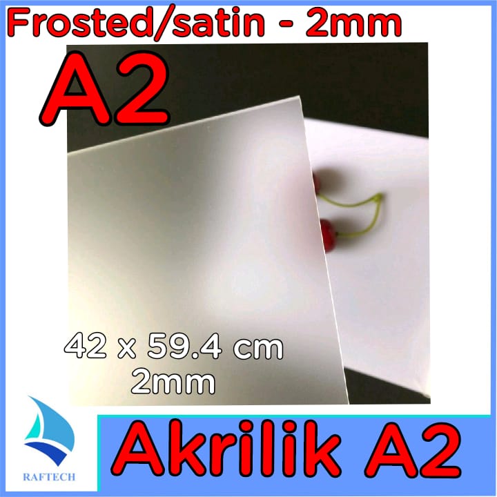 Akrilik A2 Lembaran 2mm Acrylic 2 mm Satin Frosted Marga Cipta