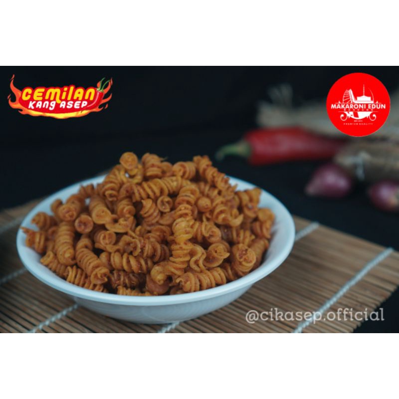 

CIKASEP Makaroni Uril Spiral Pedas Gurih Kriuk Ukuran 500GR