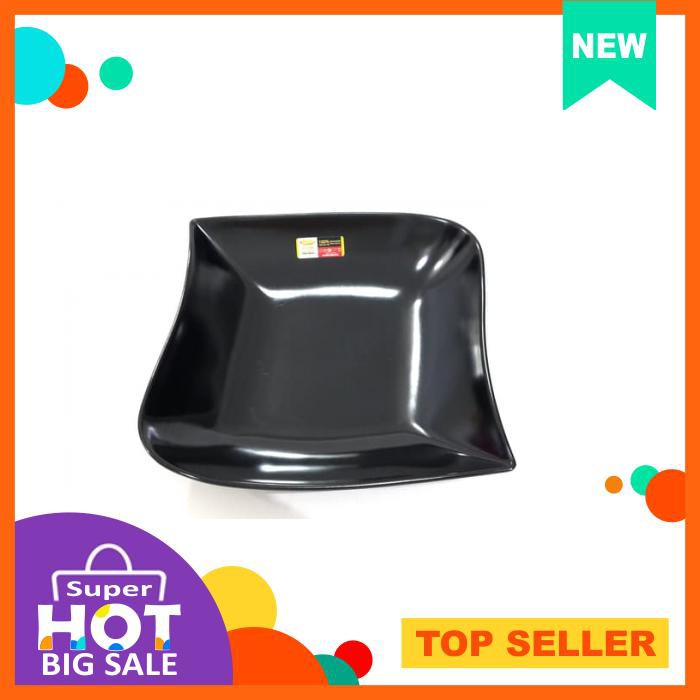 P2109 Piring Melamin Ketupat 9 Inc Hitam Golden Dragon