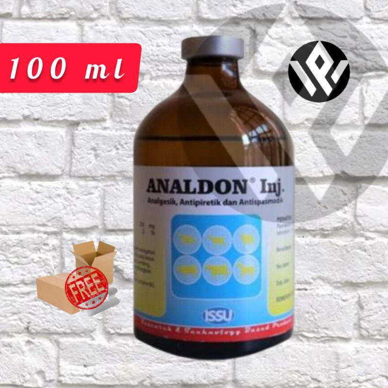 Analdon 100 ml injeksi obat demam antipiretik analgesik hewan fungsi seperti sulpidon