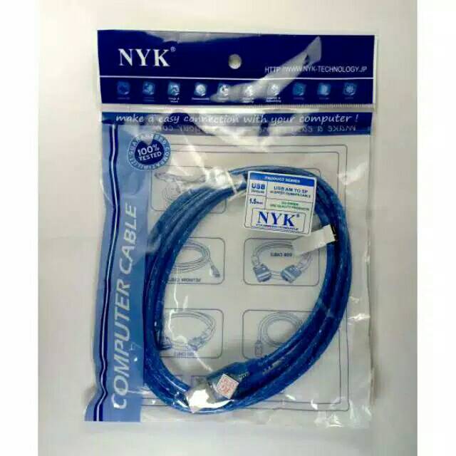 KABEL USB STIK PS3 NYK BIRU 1.5 M