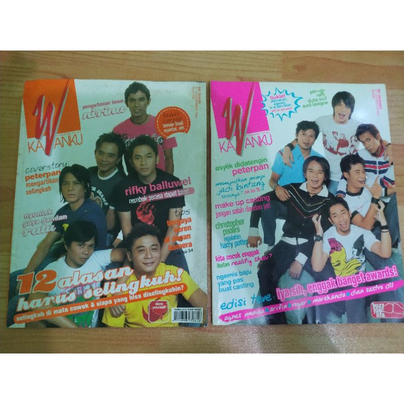 Majalah Kawanku cover Peterpan, pra Noah