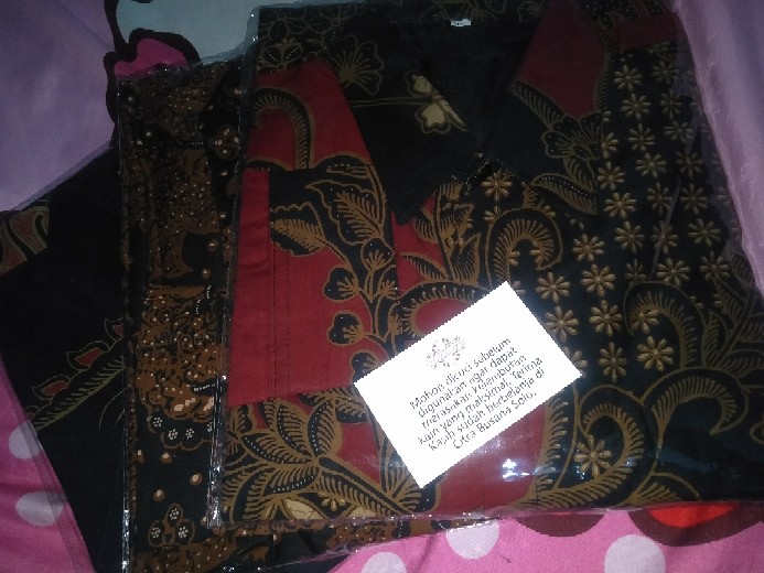 Peksi Suryo Pendek Kemeja Batik Pria Full Furing Bahan Katun Halus Primisima