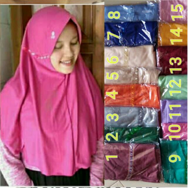 Jilbab srut rabbani sekolah ukur L dan xl barangnya ready Jilbab srut rabbani sekolah ukur L dan xl barangnya ready