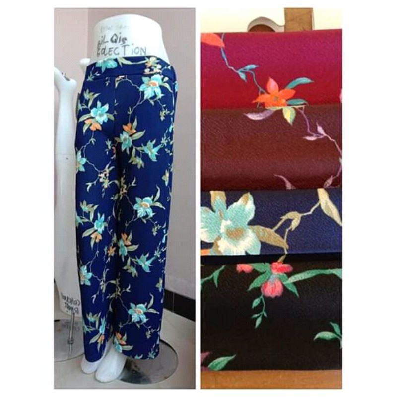 Celana kulot real crepe wafle(bukan spandek)