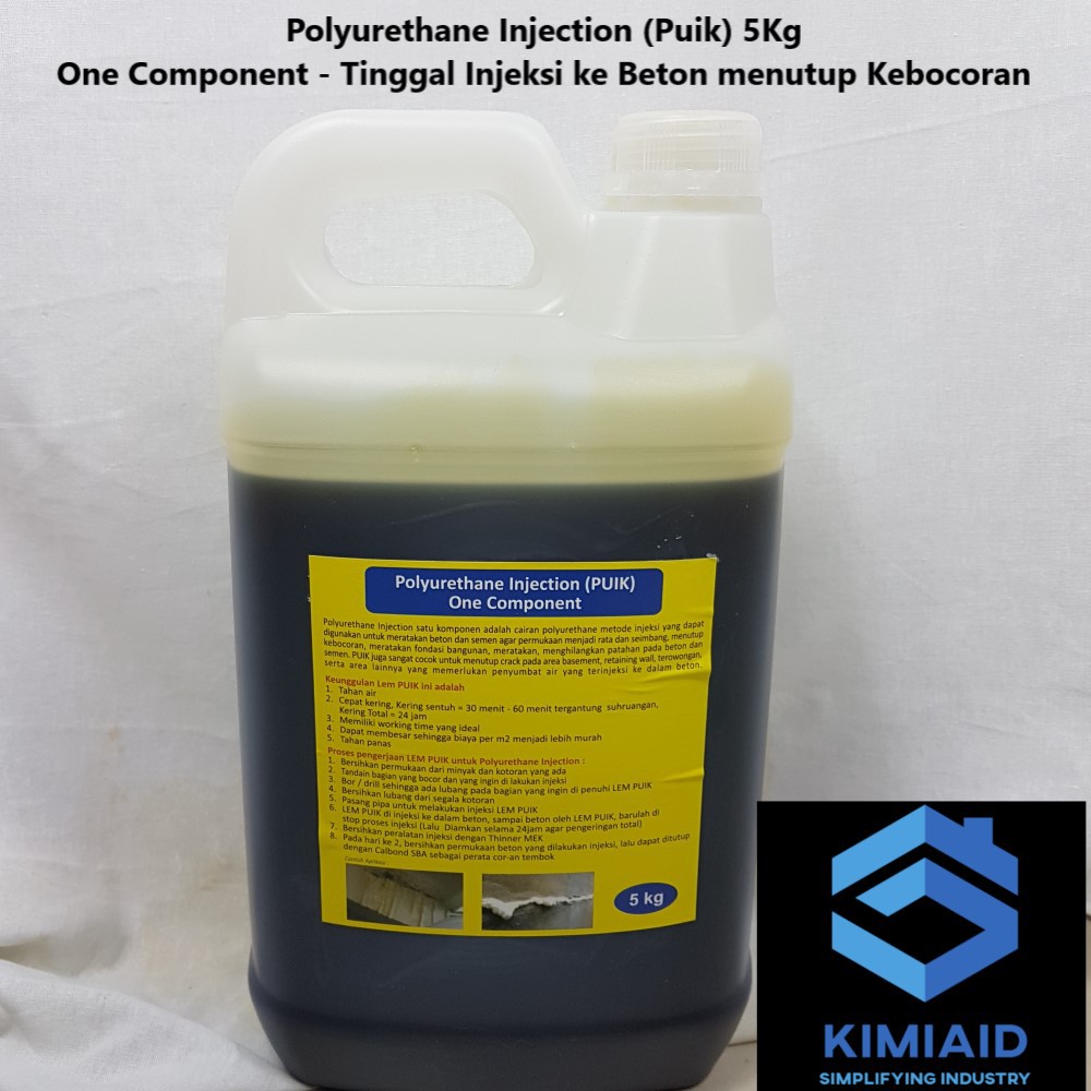 Polyurethane Injection - 5 Kg -  Injeksi Kebocoran Beton - Waterproofing - Anti Bocor - PUIK