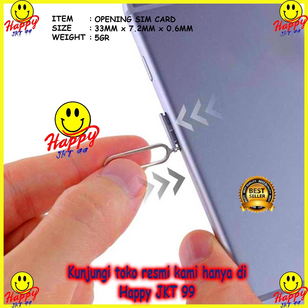 SIMCARD TRAY EJECTOR SIM CARD PEMBUKA JARUM TUSUK KARTU HP