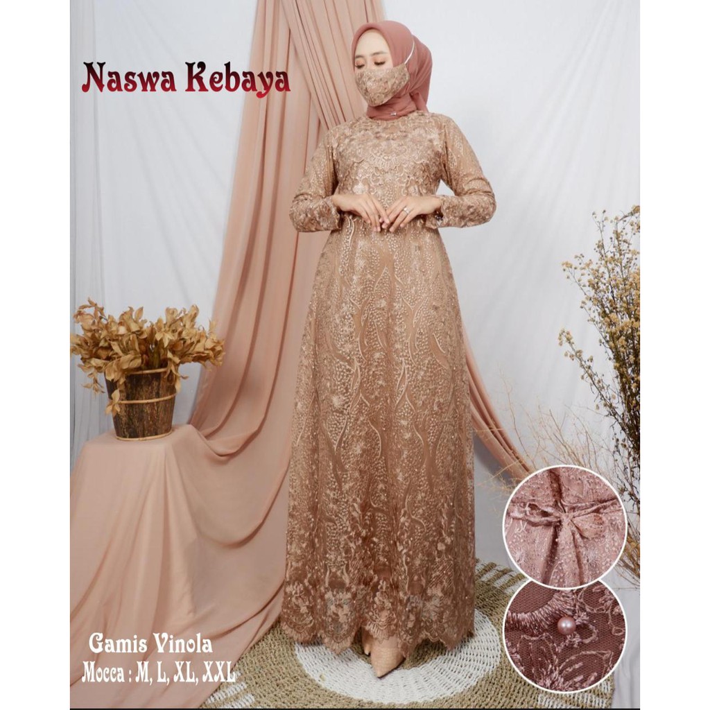 PROMO LONG DRESS TULLE MUTIARA BORDIR PREMIUM / LONG GAMIS TULLE MUTIARA BORDIR / LONG GAMIS PESTA