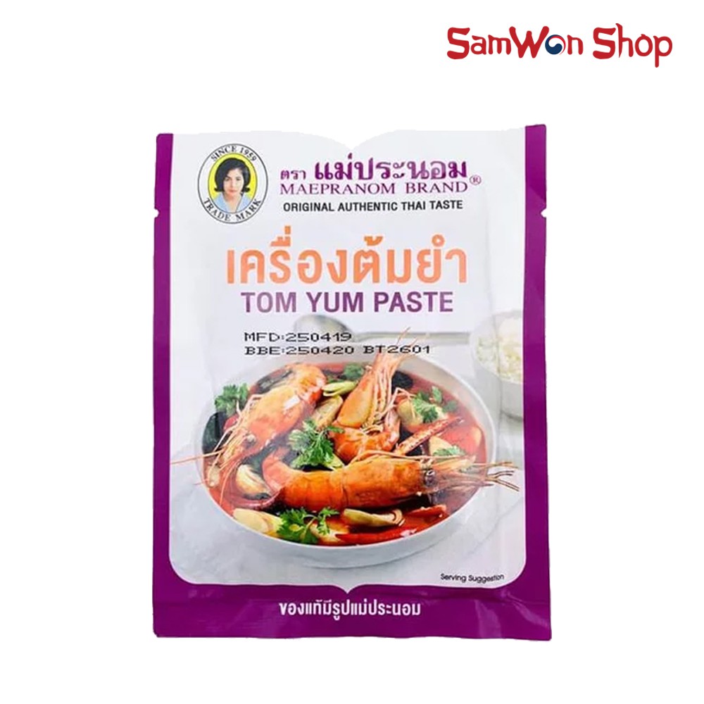 MAEPRANOM TOM YUM PASTE INSTANT 50gr SACHET SAUS TOMYUM THAILAND