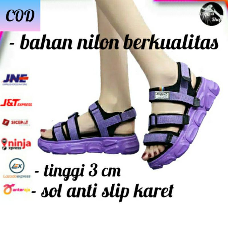 SANDAL GUNUNG WANITA AB02 sandal cewek karet import terbaru korea sandal tali kekinian murah 2021