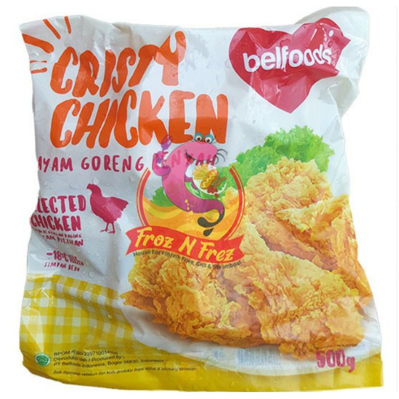 

BELFOODS FAVORITE Ayam Goreng Renyah 500 Gram... Harga 35.000