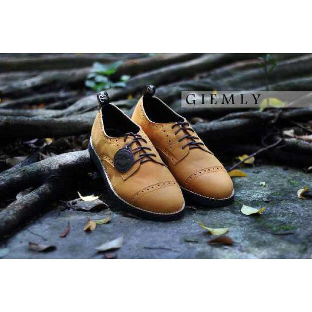 Sepatu casual pria santai jaminan kulit  premium Bradleys Giemly original