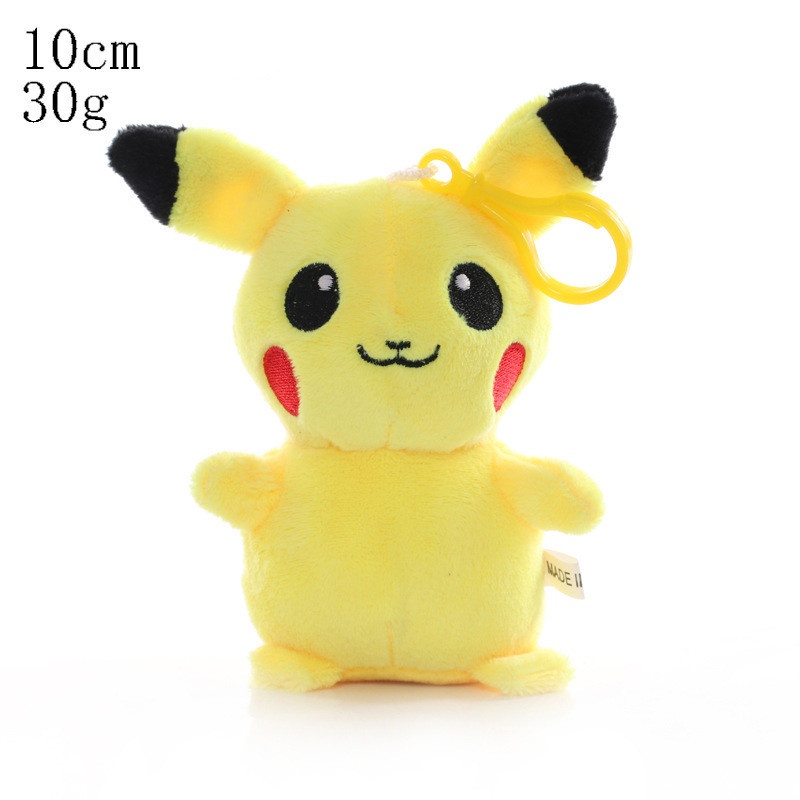 1pc Gantungan Kunci Boneka Pokemon Charmander Squirtle Psyduck Pikachu Bahan Plush Lembut Untuk Hadiah