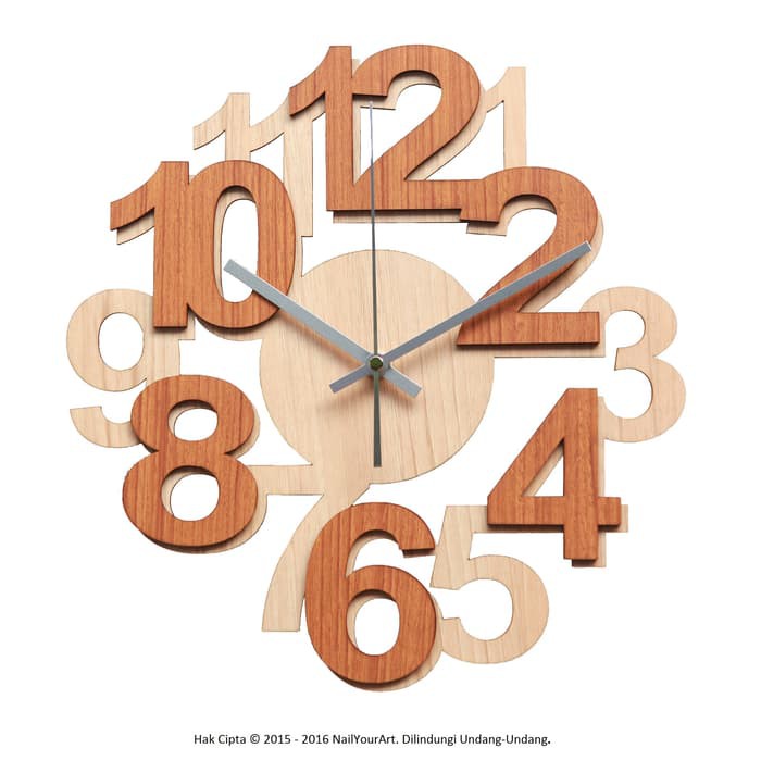 Jam Dinding Unik Artistik - Numbers I Wall Clock-