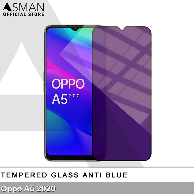 Tempered Glass Blue Light Full Lem OPPO A5 2020 Anti Radiasi