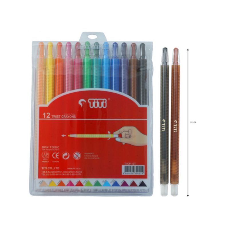 

Crayon Putar 12 Warna Titi Twist Crayon TiTi TI-CP-12T