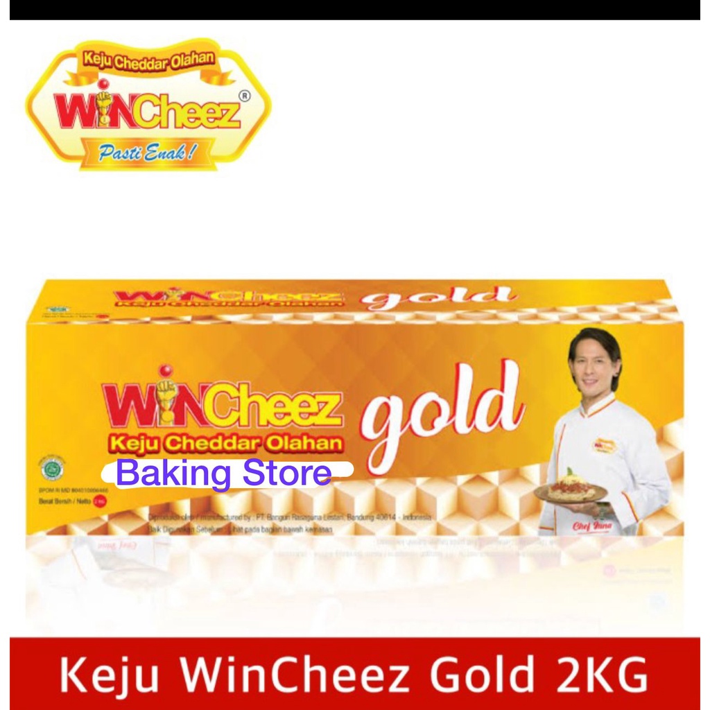 Keju Cheddar Cheese Wincheez Gold - Cheese Wincheez 8x2kg