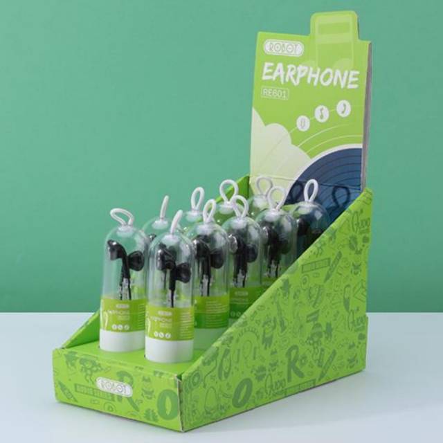 HEADSET ROBOT RE601 HITAM DAN PUTIH