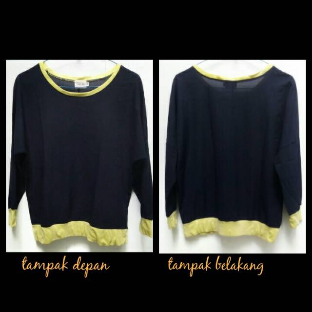 Gaudi [PRELOVED] _ atasan/ blouse GAUDI navy