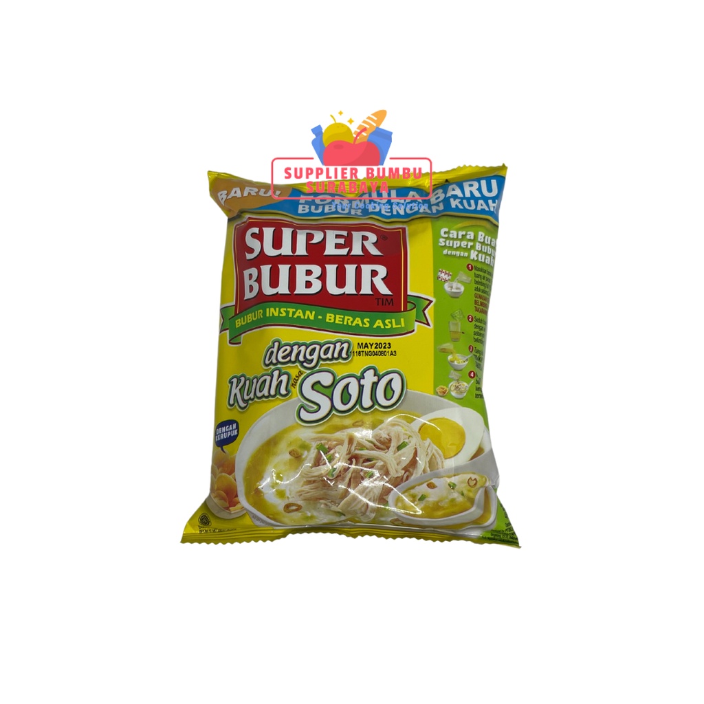 Super Bubur Ayam Abon Sapi Kuah Soto Kari 45g