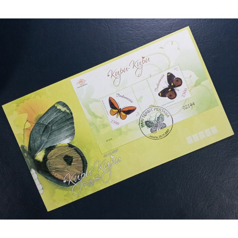 

Sampul Hari Pertama Souvenir Sheet Prangko Perangko Indonesia seri Kupu-Kupu 2007