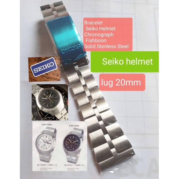 Bracelet  Seiko Helmet rantaiseiko seiko6139 seiko 6139 rantai jam Seiko bulhed