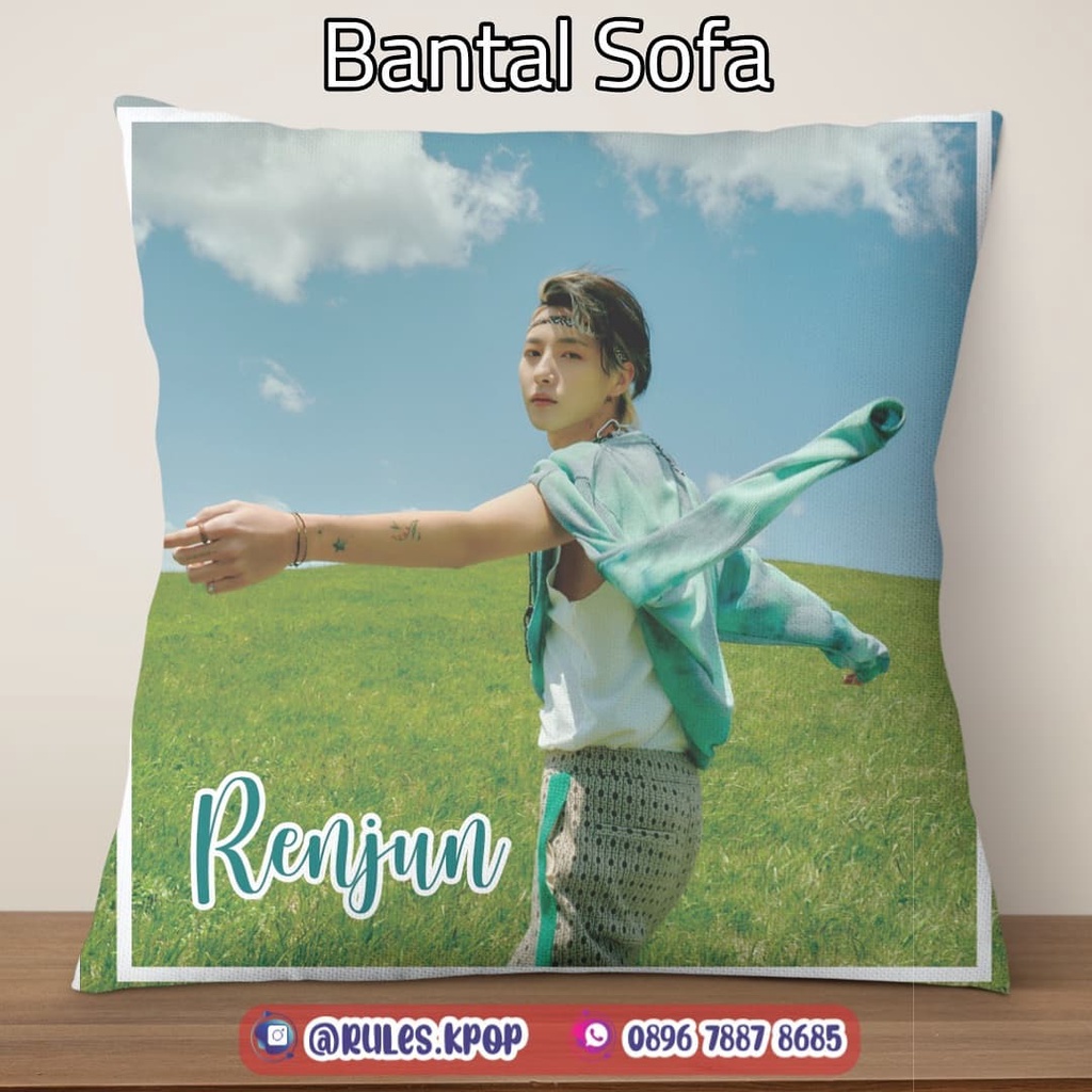 (READY STOCK) Bantal sofa NCT jaemin jaehyun jisung jeno nct dream nct127 BANTAL NCT BANTAL FULLPRIN